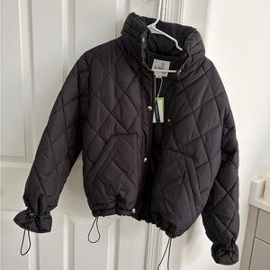Sam Edelman Black Quilted Puffer Jacket